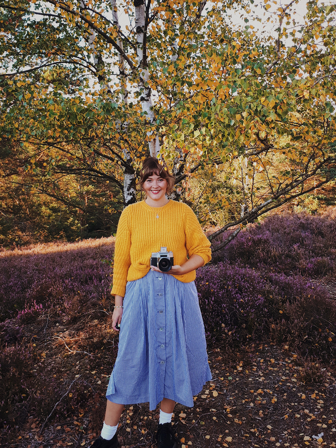 Portrait von Marie Blau-Pielke in der Heide